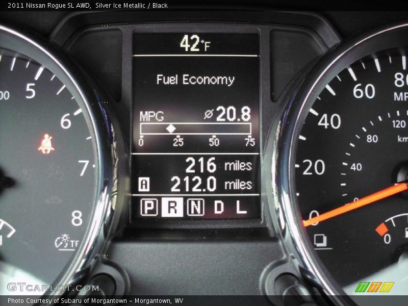 Silver Ice Metallic / Black 2011 Nissan Rogue SL AWD