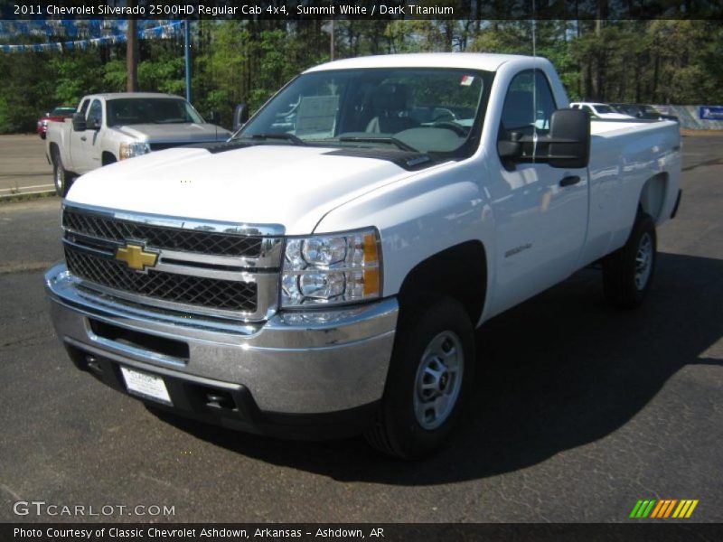 Summit White / Dark Titanium 2011 Chevrolet Silverado 2500HD Regular Cab 4x4