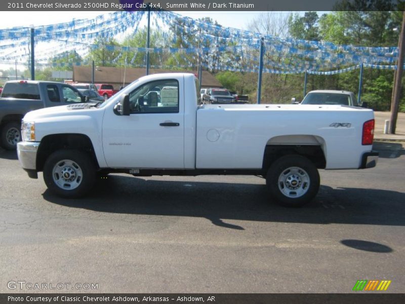 Summit White / Dark Titanium 2011 Chevrolet Silverado 2500HD Regular Cab 4x4