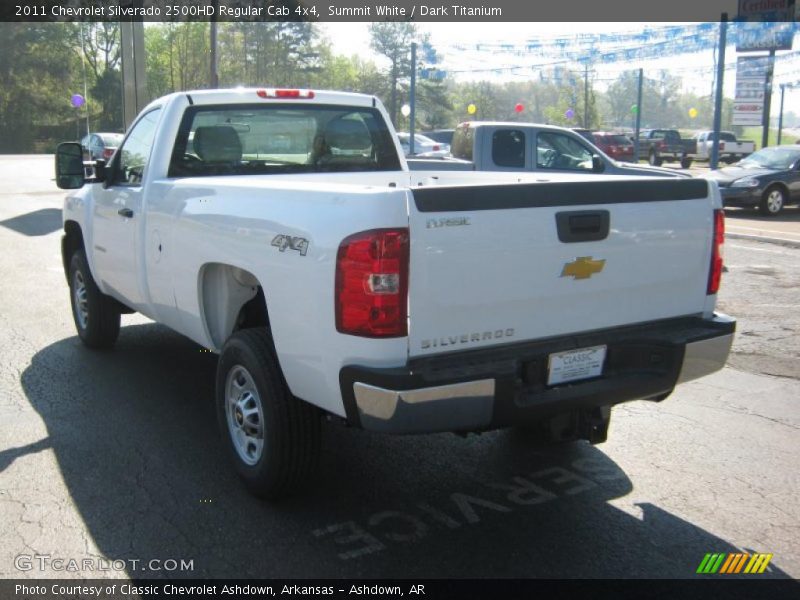 Summit White / Dark Titanium 2011 Chevrolet Silverado 2500HD Regular Cab 4x4