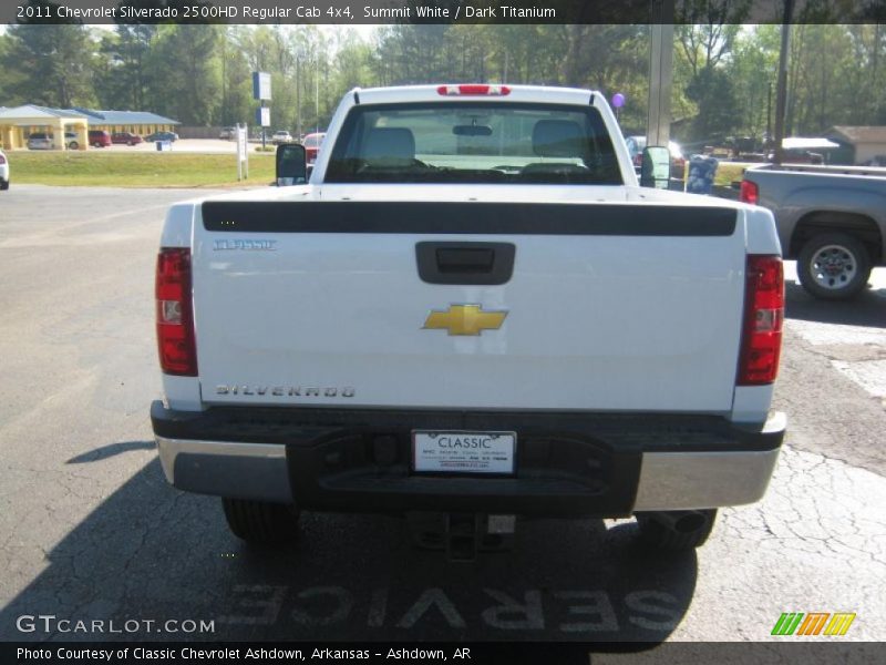 Summit White / Dark Titanium 2011 Chevrolet Silverado 2500HD Regular Cab 4x4
