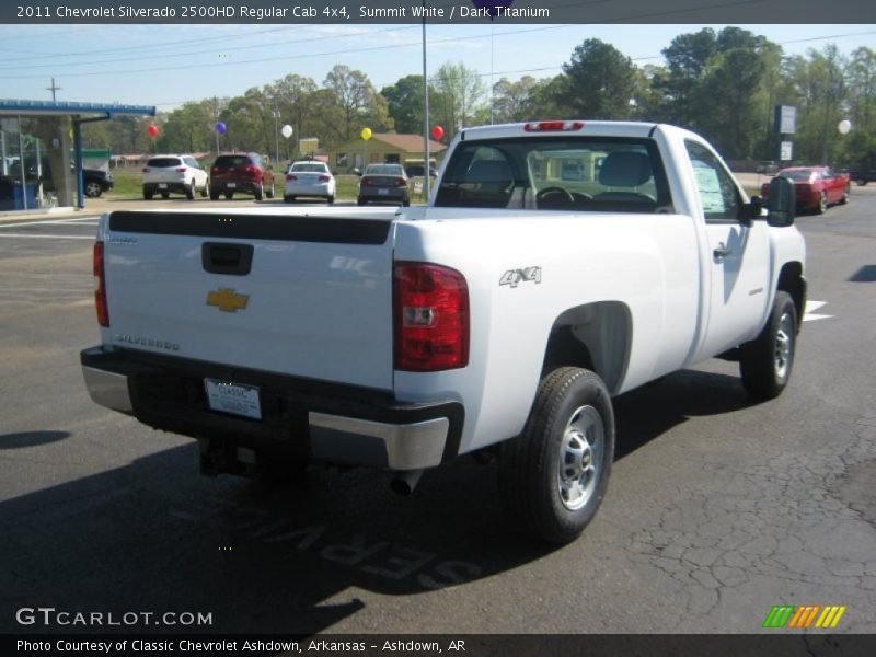 Summit White / Dark Titanium 2011 Chevrolet Silverado 2500HD Regular Cab 4x4