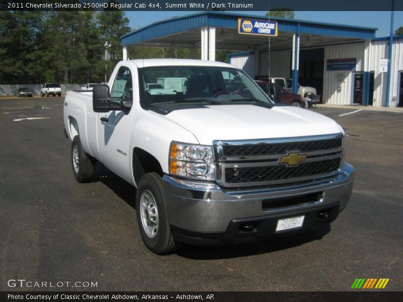 Summit White / Dark Titanium 2011 Chevrolet Silverado 2500HD Regular Cab 4x4