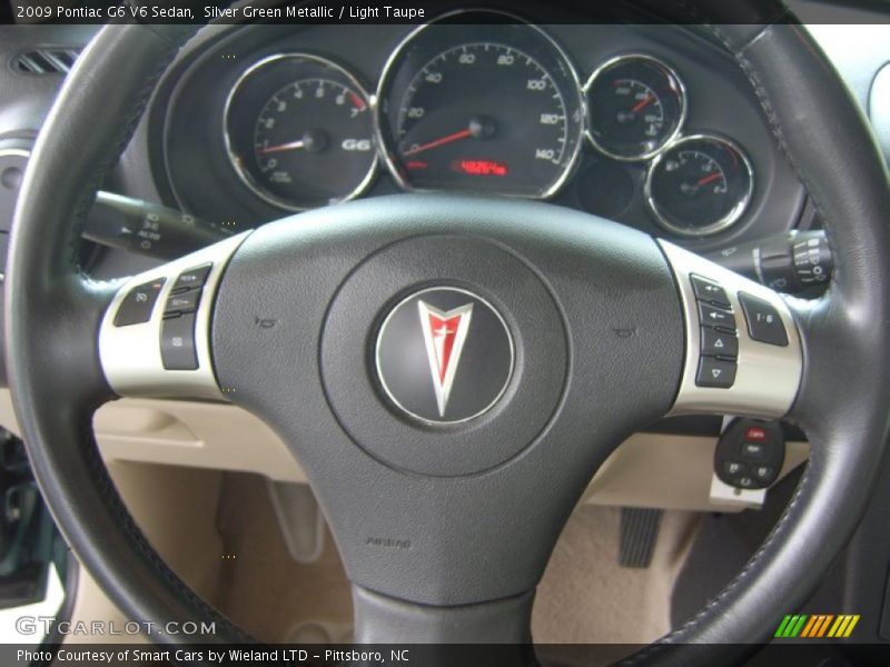 Silver Green Metallic / Light Taupe 2009 Pontiac G6 V6 Sedan