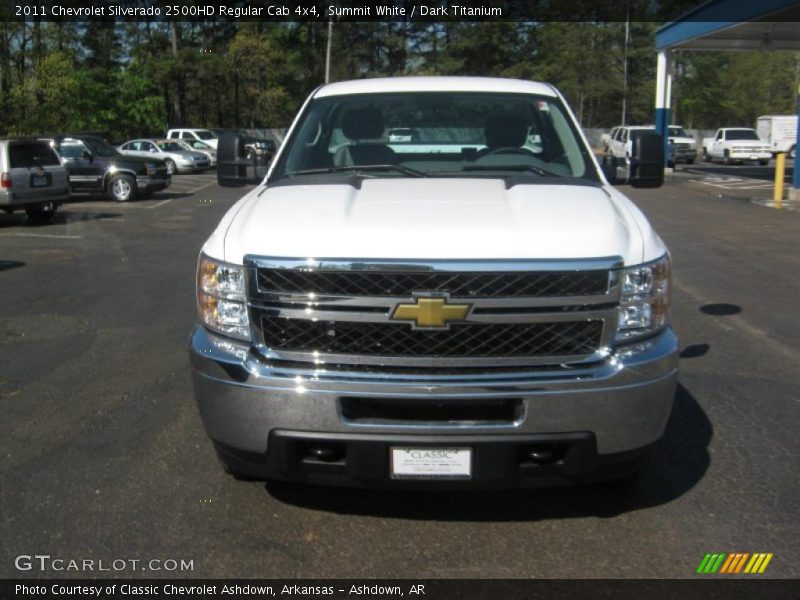 Summit White / Dark Titanium 2011 Chevrolet Silverado 2500HD Regular Cab 4x4