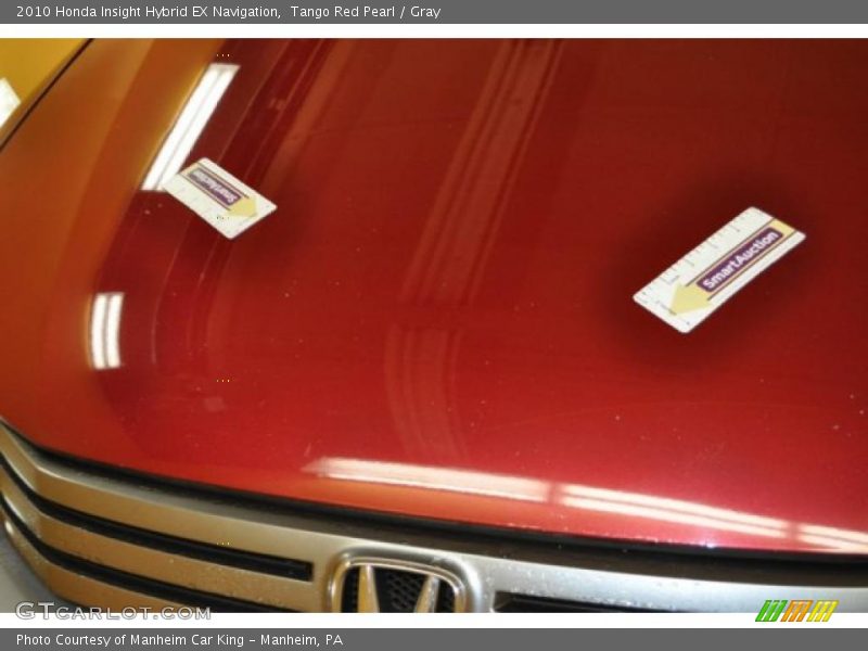 Tango Red Pearl / Gray 2010 Honda Insight Hybrid EX Navigation