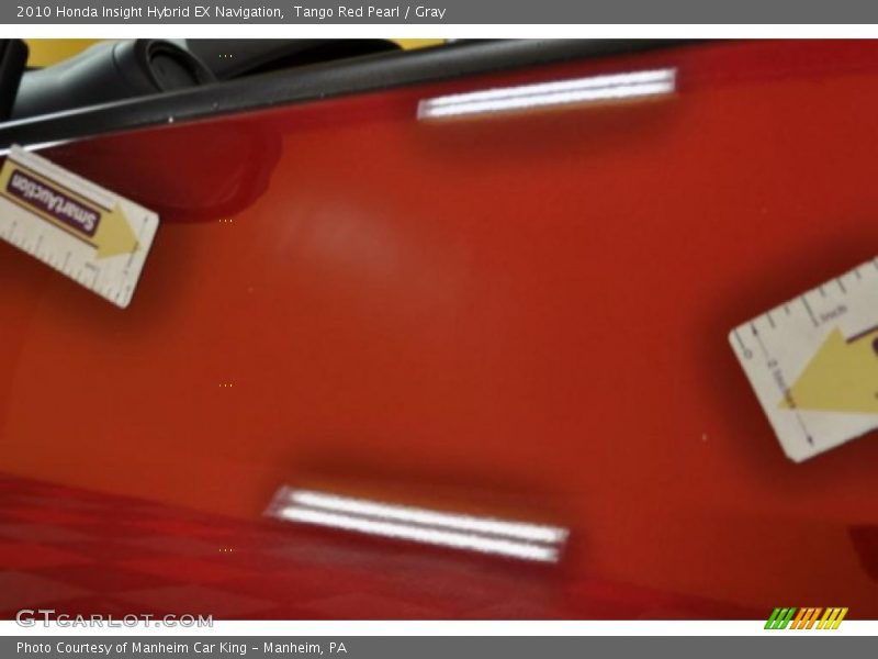 Tango Red Pearl / Gray 2010 Honda Insight Hybrid EX Navigation