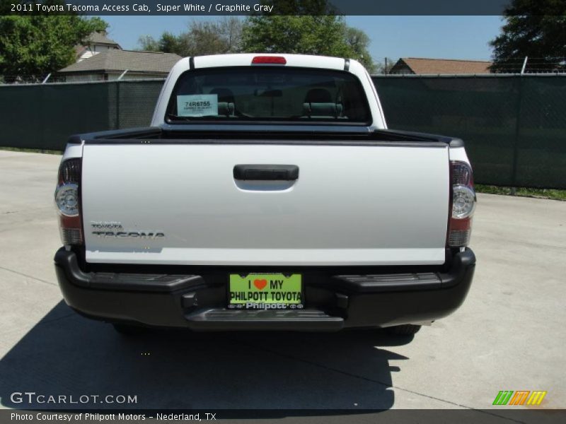 Super White / Graphite Gray 2011 Toyota Tacoma Access Cab