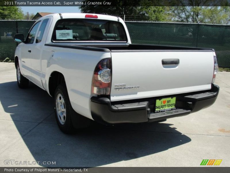 Super White / Graphite Gray 2011 Toyota Tacoma Access Cab
