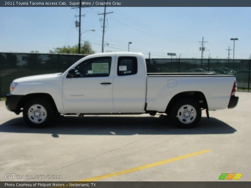 Super White / Graphite Gray 2011 Toyota Tacoma Access Cab