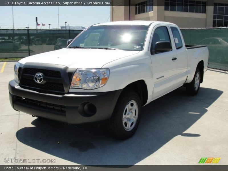 Super White / Graphite Gray 2011 Toyota Tacoma Access Cab