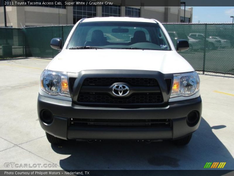 Super White / Graphite Gray 2011 Toyota Tacoma Access Cab