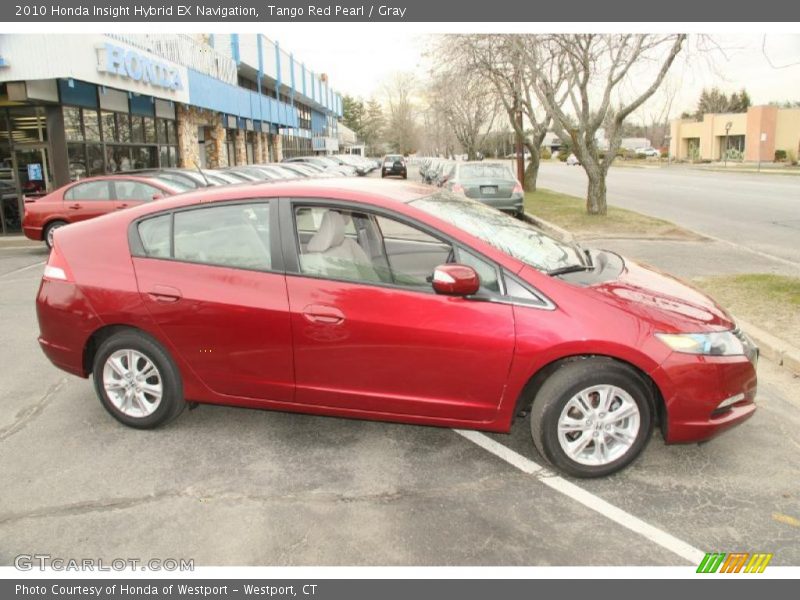 Tango Red Pearl / Gray 2010 Honda Insight Hybrid EX Navigation