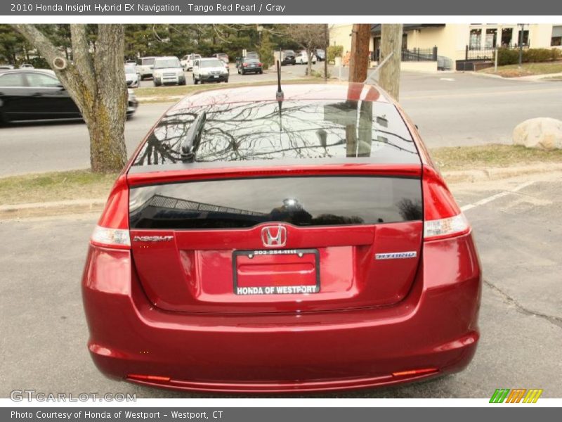 Tango Red Pearl / Gray 2010 Honda Insight Hybrid EX Navigation