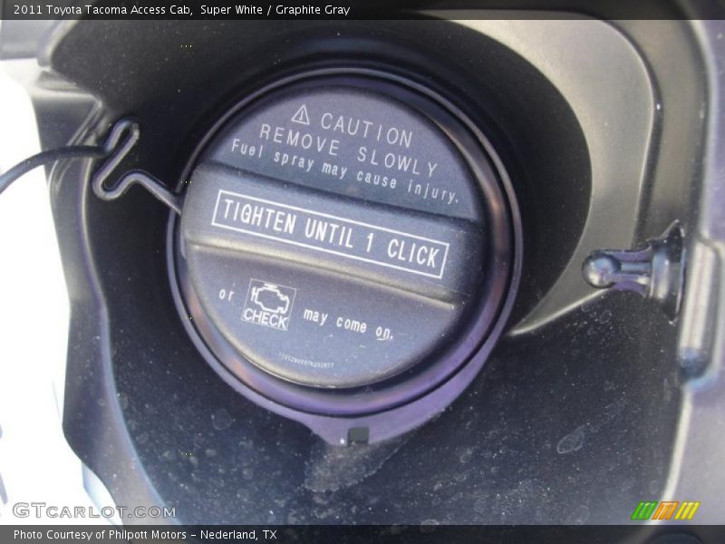 Super White / Graphite Gray 2011 Toyota Tacoma Access Cab