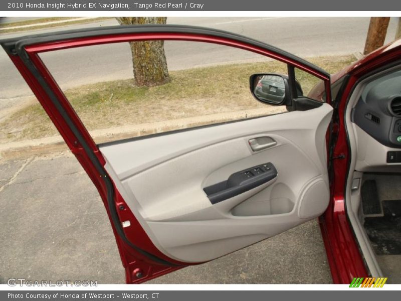 Tango Red Pearl / Gray 2010 Honda Insight Hybrid EX Navigation