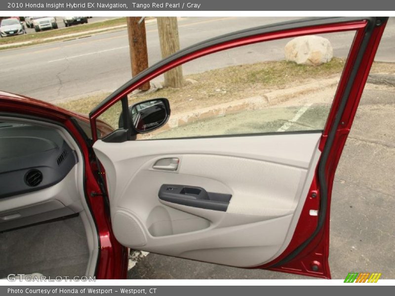 Tango Red Pearl / Gray 2010 Honda Insight Hybrid EX Navigation