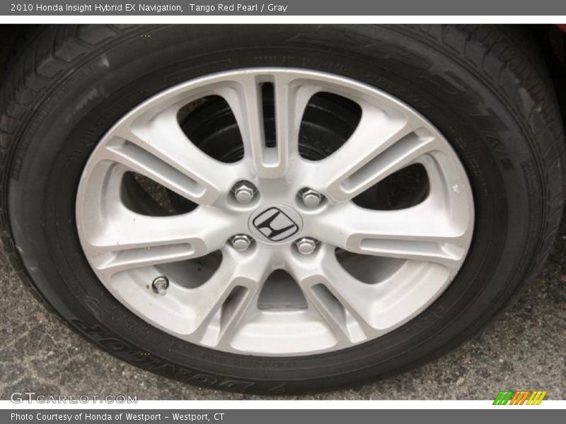 Tango Red Pearl / Gray 2010 Honda Insight Hybrid EX Navigation