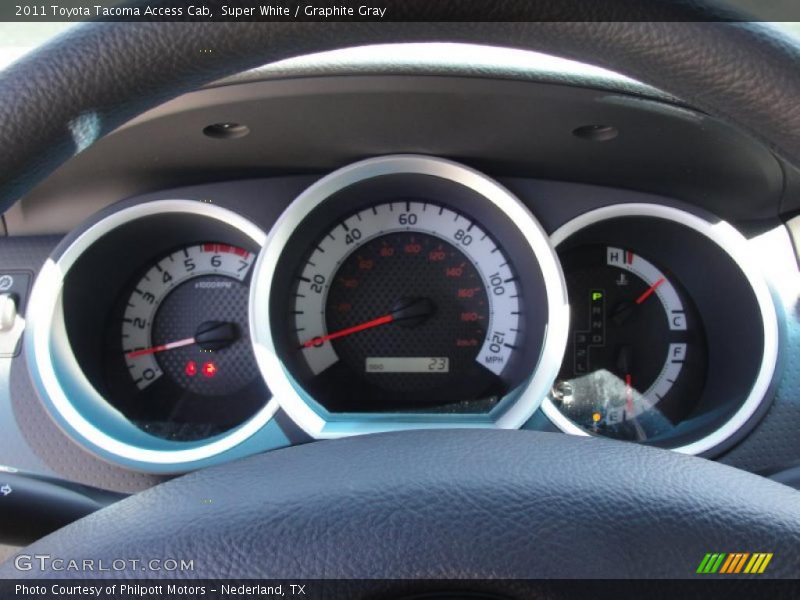 Super White / Graphite Gray 2011 Toyota Tacoma Access Cab