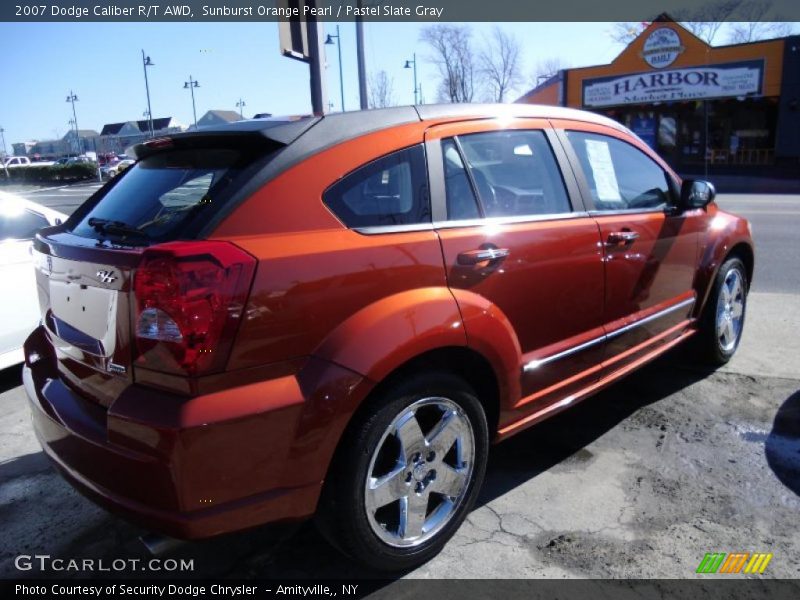 Sunburst Orange Pearl / Pastel Slate Gray 2007 Dodge Caliber R/T AWD