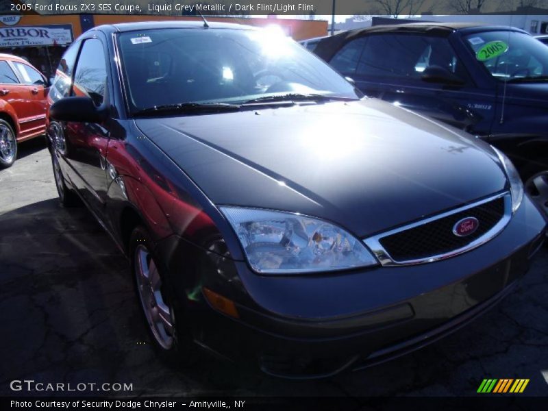 Liquid Grey Metallic / Dark Flint/Light Flint 2005 Ford Focus ZX3 SES Coupe