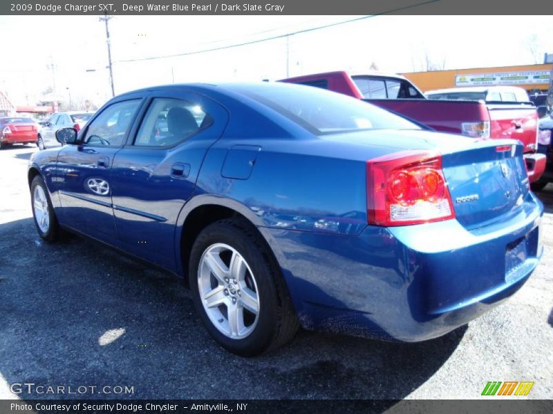 Deep Water Blue Pearl / Dark Slate Gray 2009 Dodge Charger SXT