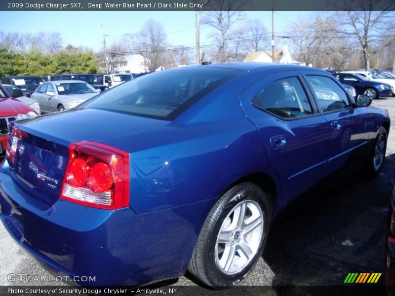 Deep Water Blue Pearl / Dark Slate Gray 2009 Dodge Charger SXT