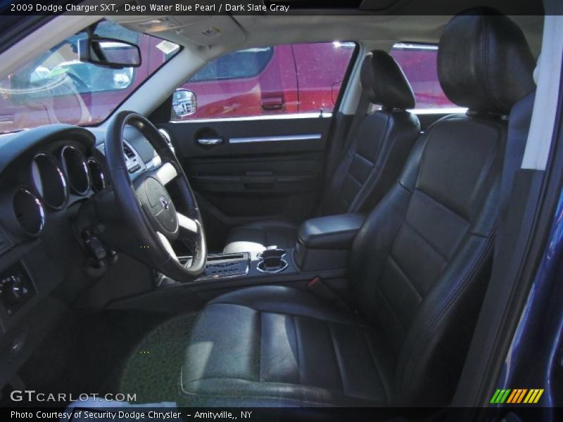 Deep Water Blue Pearl / Dark Slate Gray 2009 Dodge Charger SXT