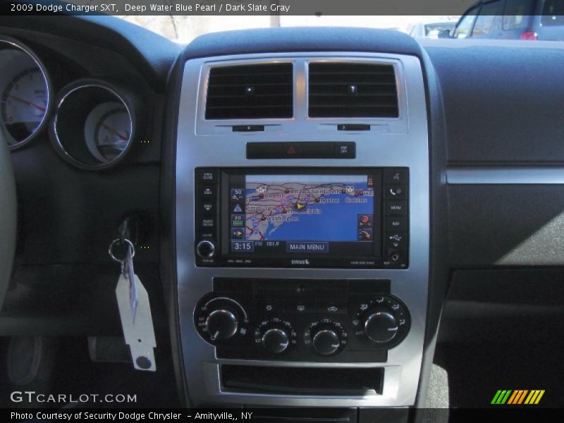Deep Water Blue Pearl / Dark Slate Gray 2009 Dodge Charger SXT