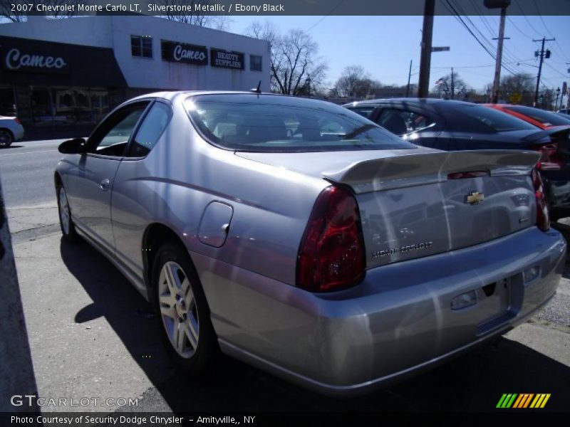 Silverstone Metallic / Ebony Black 2007 Chevrolet Monte Carlo LT