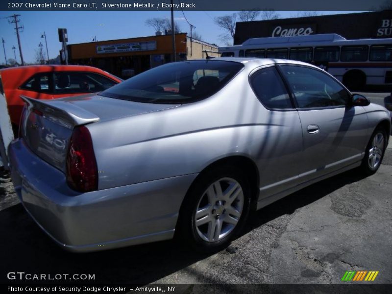 Silverstone Metallic / Ebony Black 2007 Chevrolet Monte Carlo LT
