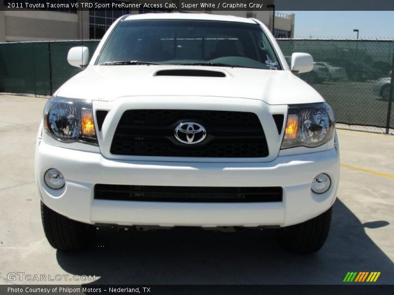 Super White / Graphite Gray 2011 Toyota Tacoma V6 TRD Sport PreRunner Access Cab