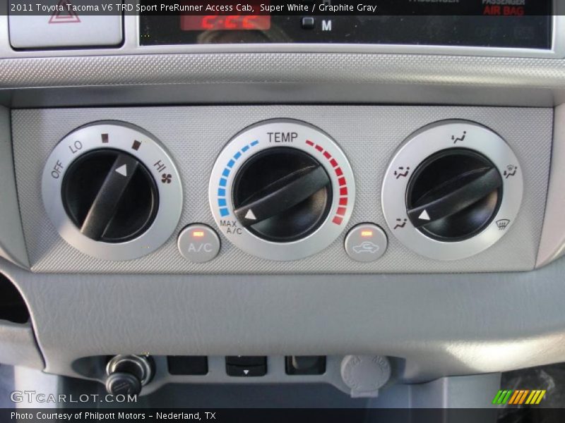Controls of 2011 Tacoma V6 TRD Sport PreRunner Access Cab