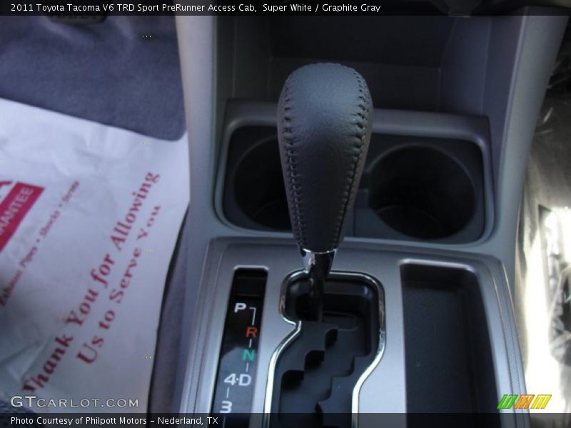 Super White / Graphite Gray 2011 Toyota Tacoma V6 TRD Sport PreRunner Access Cab