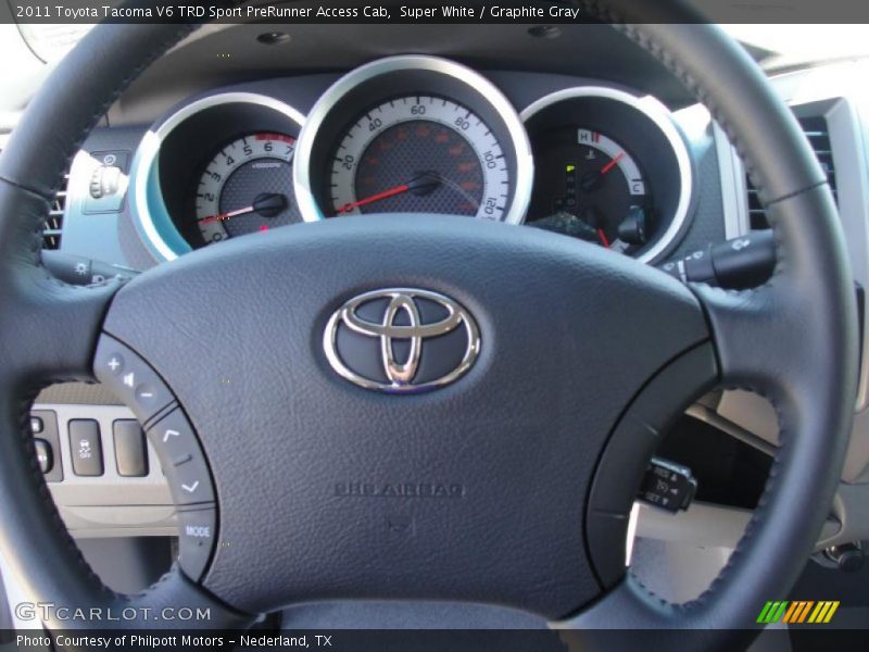 Super White / Graphite Gray 2011 Toyota Tacoma V6 TRD Sport PreRunner Access Cab
