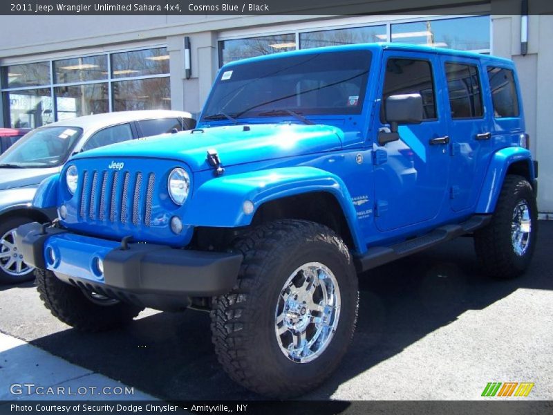 Cosmos Blue / Black 2011 Jeep Wrangler Unlimited Sahara 4x4