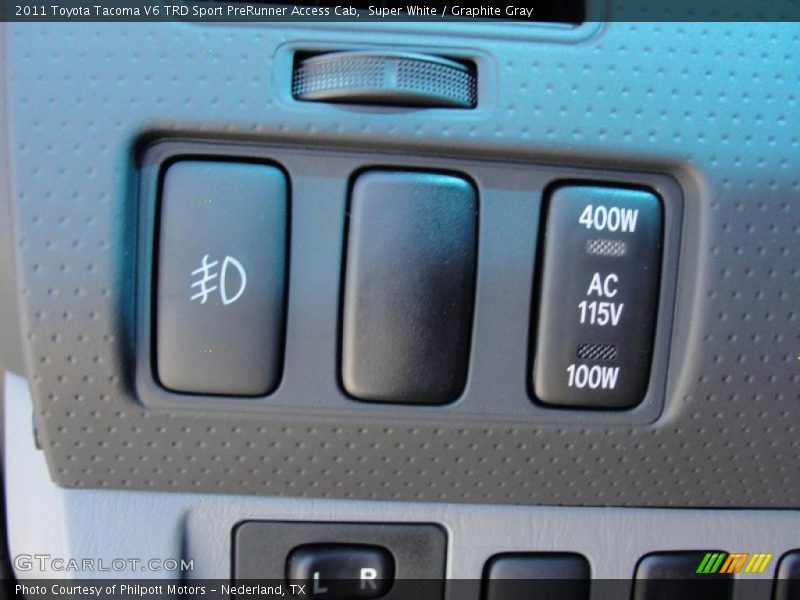 Controls of 2011 Tacoma V6 TRD Sport PreRunner Access Cab