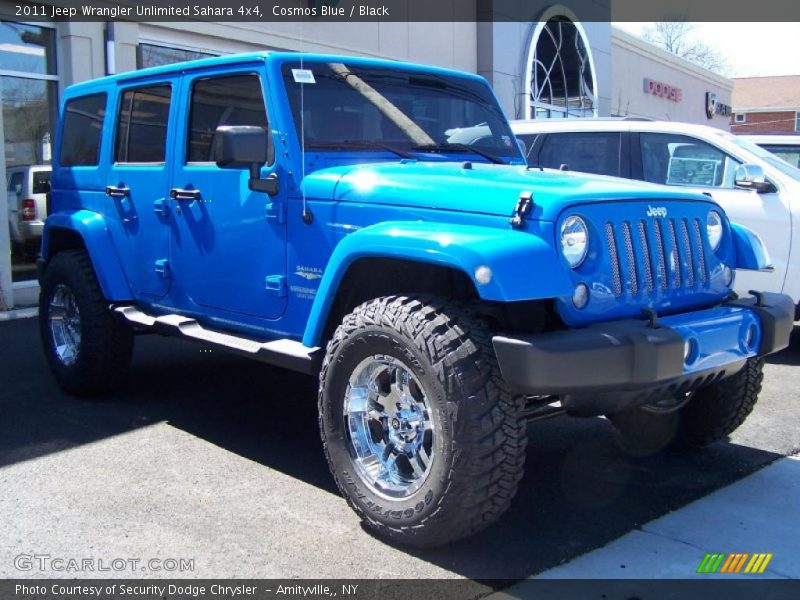 Cosmos Blue / Black 2011 Jeep Wrangler Unlimited Sahara 4x4