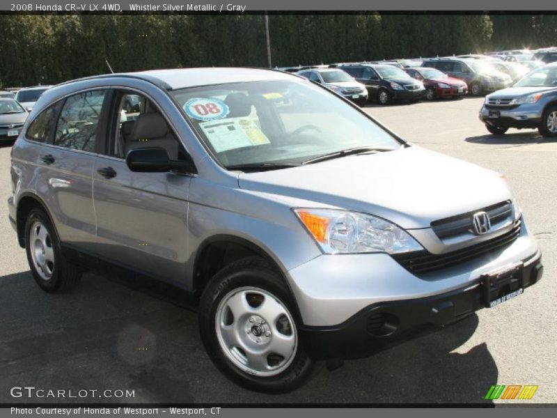 Whistler Silver Metallic / Gray 2008 Honda CR-V LX 4WD