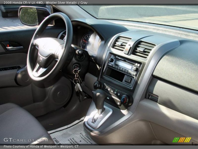 Whistler Silver Metallic / Gray 2008 Honda CR-V LX 4WD