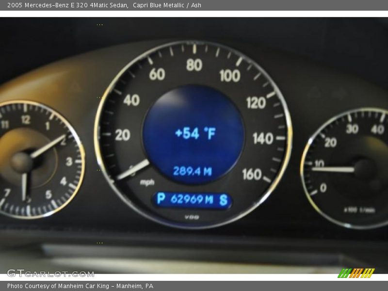 Capri Blue Metallic / Ash 2005 Mercedes-Benz E 320 4Matic Sedan