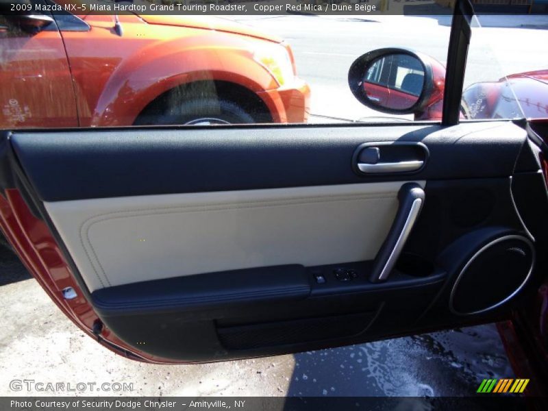 Copper Red Mica / Dune Beige 2009 Mazda MX-5 Miata Hardtop Grand Touring Roadster