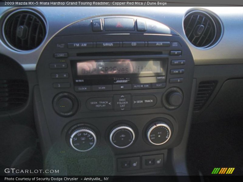 Copper Red Mica / Dune Beige 2009 Mazda MX-5 Miata Hardtop Grand Touring Roadster