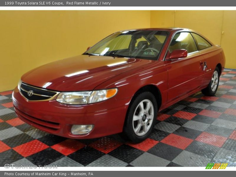 Red Flame Metallic / Ivory 1999 Toyota Solara SLE V6 Coupe