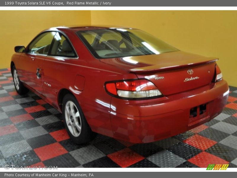 Red Flame Metallic / Ivory 1999 Toyota Solara SLE V6 Coupe