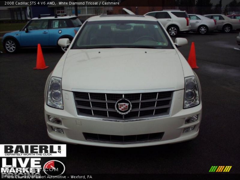 White Diamond Tricoat / Cashmere 2008 Cadillac STS 4 V6 AWD