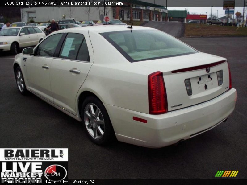 White Diamond Tricoat / Cashmere 2008 Cadillac STS 4 V6 AWD