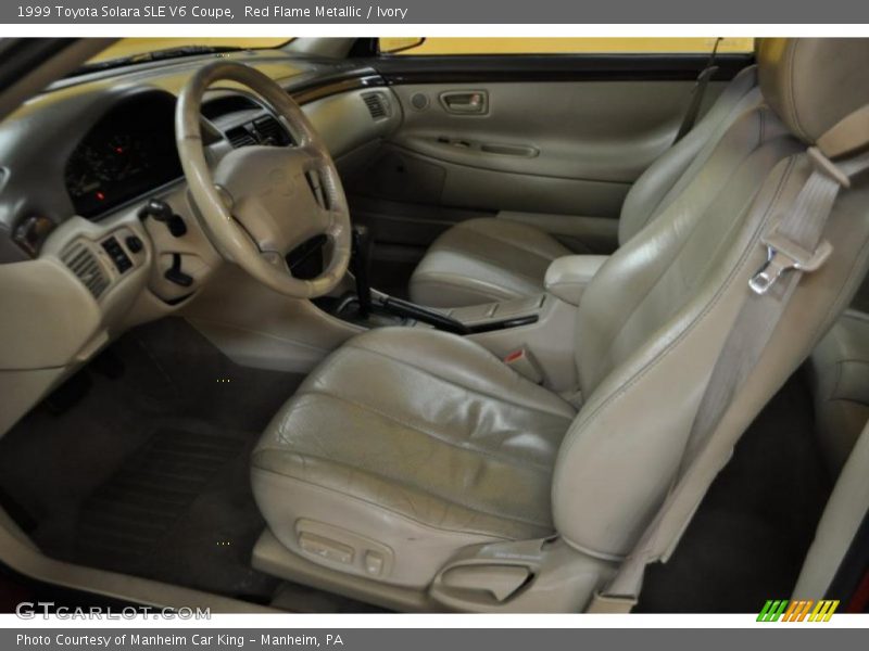Red Flame Metallic / Ivory 1999 Toyota Solara SLE V6 Coupe