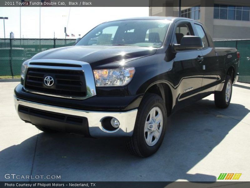 Black / Black 2011 Toyota Tundra Double Cab