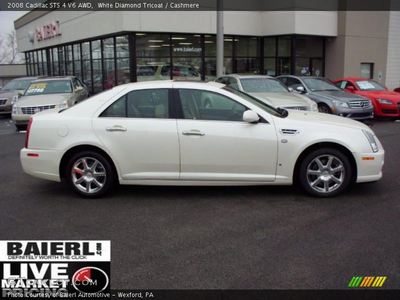 White Diamond Tricoat / Cashmere 2008 Cadillac STS 4 V6 AWD